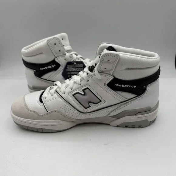 New Balance 650R Angora Pack Shoes Mens Size 9 D White Black Sneakers BB650RWH